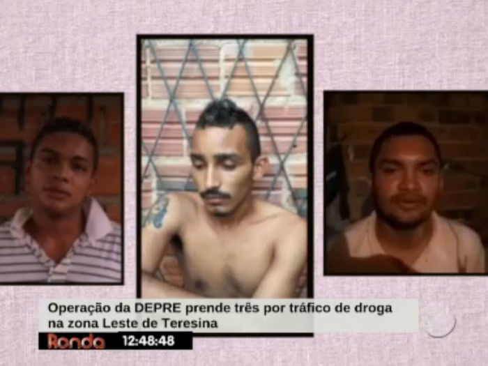 Presos já tem passagens pela polícia (Crédito: Reprodução TV Meio Norte)