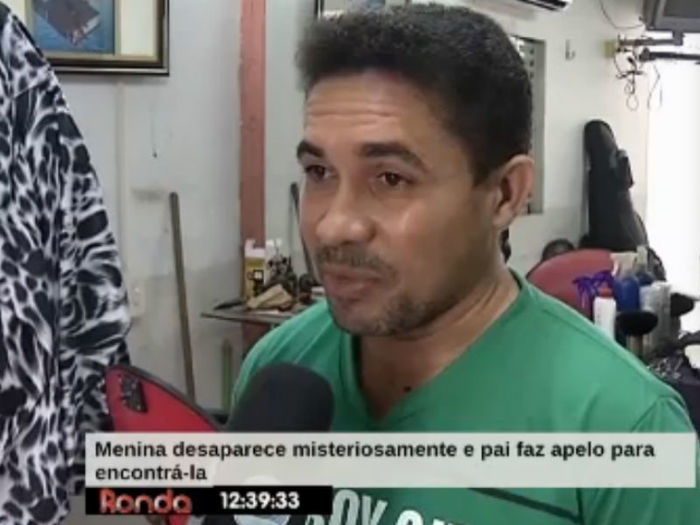 Adão, pai da adolescente desaparecida (Crédito: Reprodução TV Meio Norte)