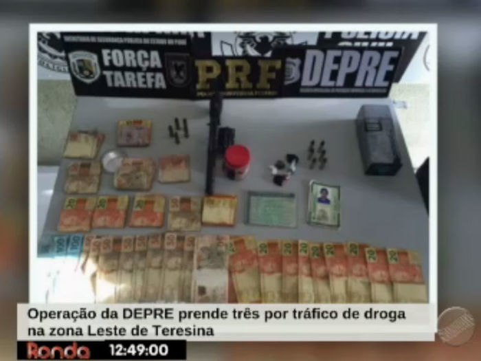 Material apreendido (Crédito: Reprodução TV Meio Norte)