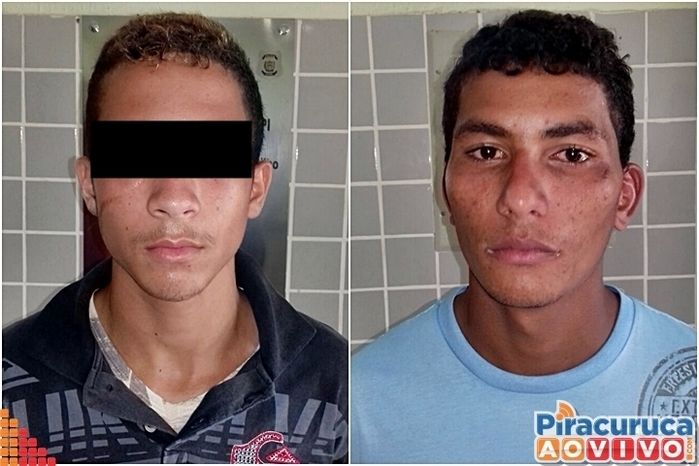 Suspeitos presos (Crédito: Reprodução)