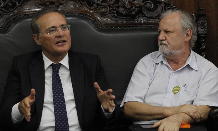 Renan Calheiros e Romero Jucá (Crédito: Reprodução)