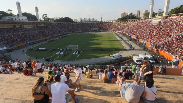 Público no Pacaembu (Crédito: Reprodução)