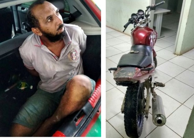 Acusado preso pela polícia (Crédito: Reprodução)