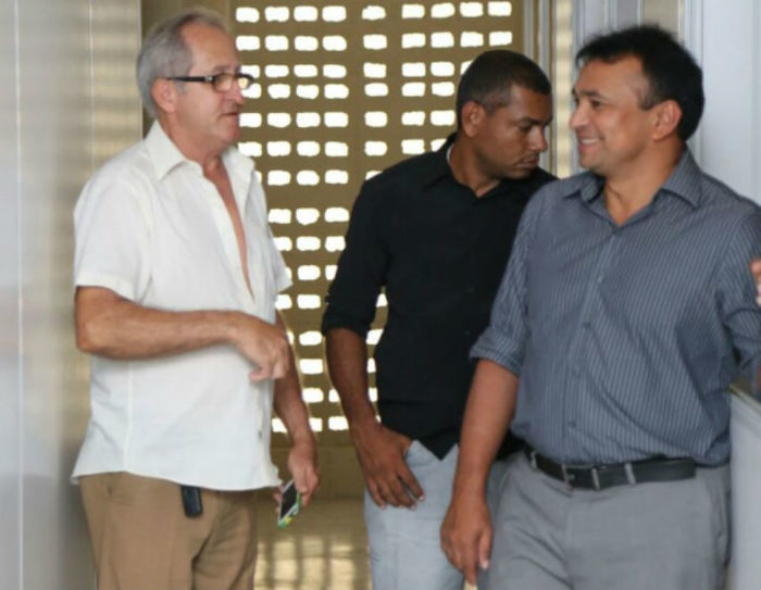 Fábio Abreu em visita obras da Segurança em Picos. (Crédito: Tavynho Neto)
