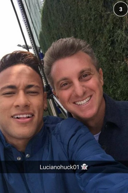 Neymar e Luciano (Crédito: Reprodução)