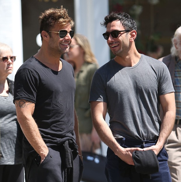 Ricky Martin ao lado de Jwan Yosef
