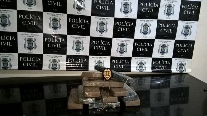 Maconha apreendida (Crédito: Reprodução)