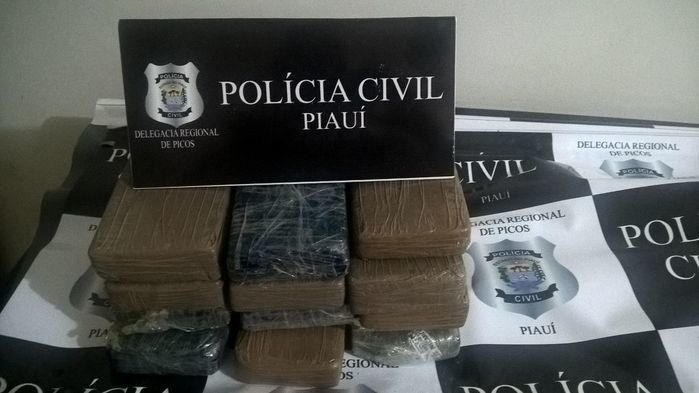 Maconha apreendida (Crédito: Reprodução)