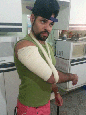 Jovem diz ter sido vítima de injúria e agressão em balada GLS (Crédito: Arquivo Pessoal)
