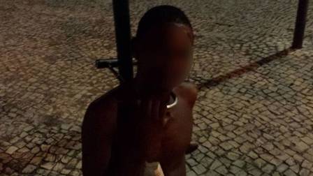 Adolescente foi amarrado no bairro do Flamengo, em 2014.