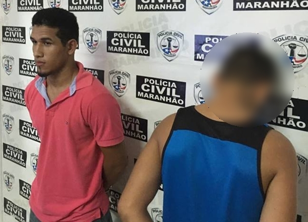 O acusado Arlon Cristian e o menor de 14 anos
