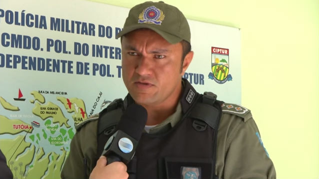 Capitão da Polícia Militar Lucas Robert (Crédito: Reprodução/ Rede Meio Norte)