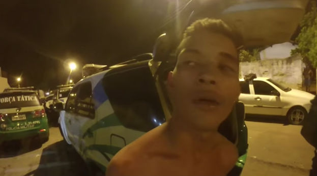O acusado de assaltar a idosa (Crédito: Reprodução/ Rede Meio Norte)