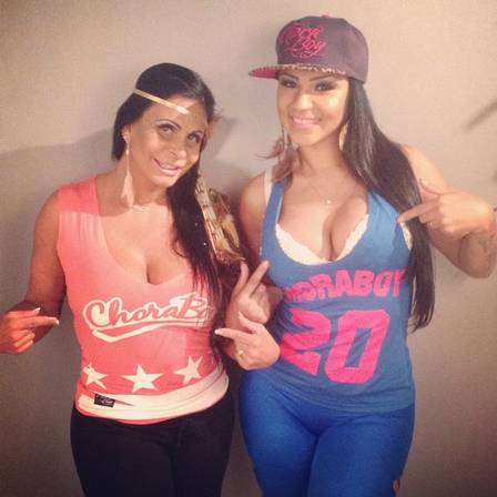 Jenny Miranda e Gretchen (Crédito: Reprodução)