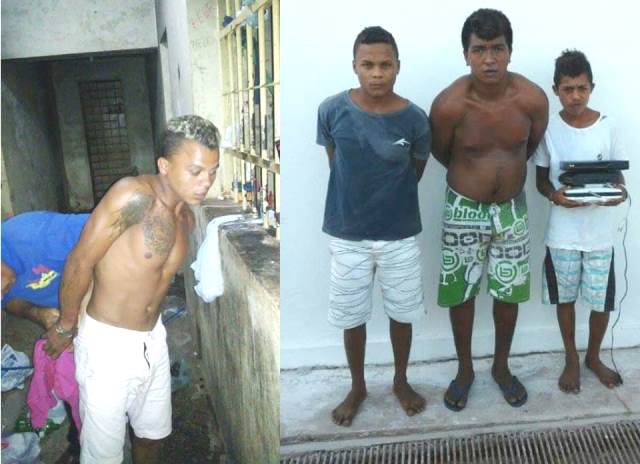 Acusados capturados (Crédito: Reprodução)