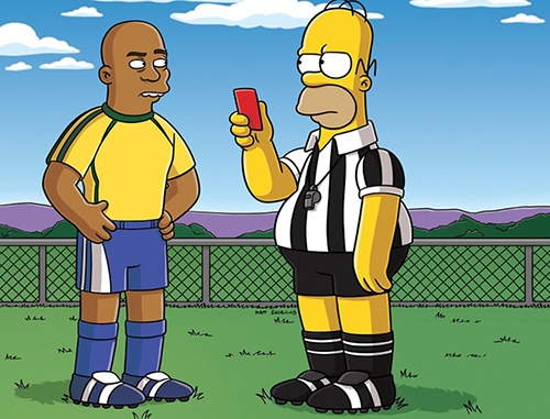 Homer Simpson e Ronaldo (Crédito: Reprodução)