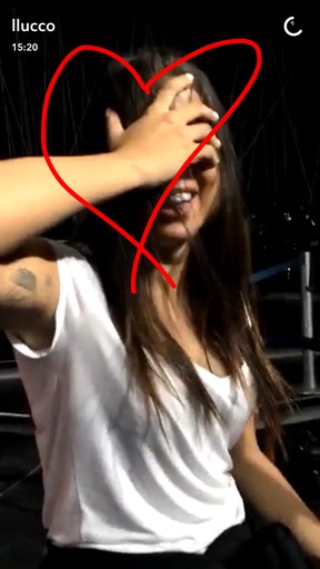 Anitta no snap de Lucas Lucco (Crédito: Reprodução)