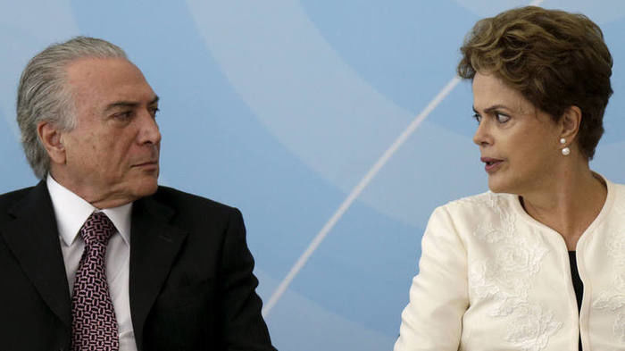 Sai Dilma, entra Temer (Crédito: Reprodução)