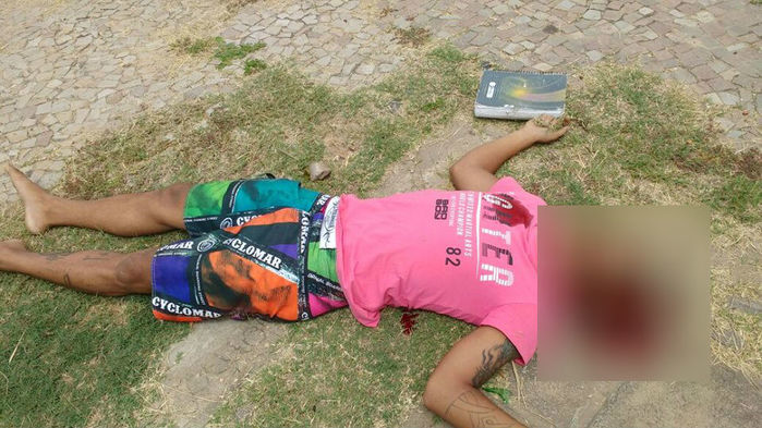 Vítima ia para a escola quando foi baleada (Crédito: Reprodução)