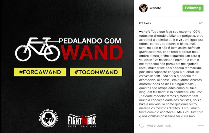 Publicação de Wanderlei Silva (Crédito: Reprodução)