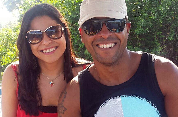 Professora Sandra Denise e o marido acusado de cometer o crime