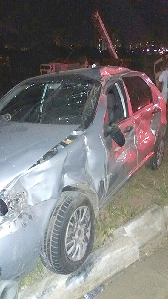 Acidente nesta sexta-feira na Ponte Wall Ferraz