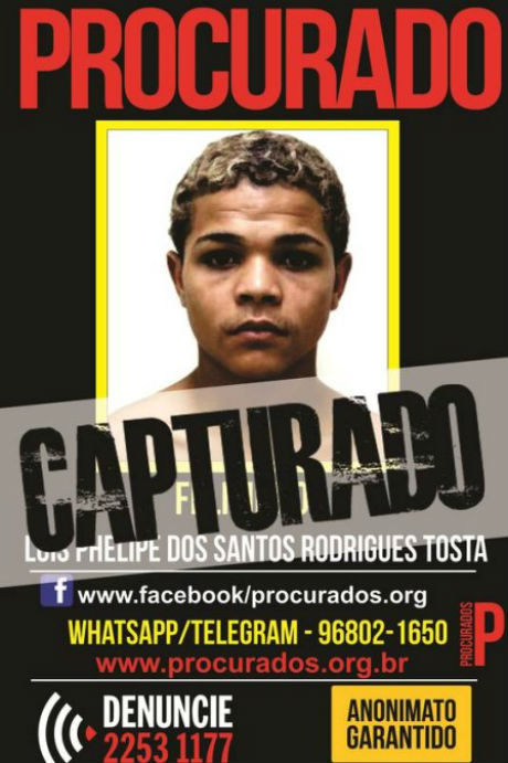 Polícia prendeu 'Felipinho" após denúncia feita no whatsapp
