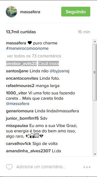 Seguidor ofende Cauã Reymond (Crédito: Reprodução)