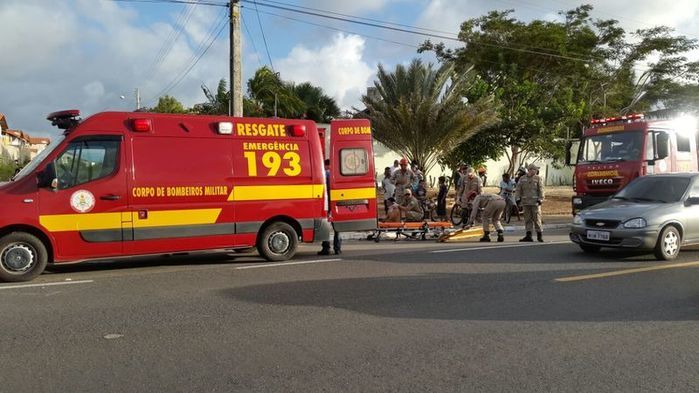 Veículo atropela motociclista na BR 343 e deixa dois feridos (Crédito: Reprodução)