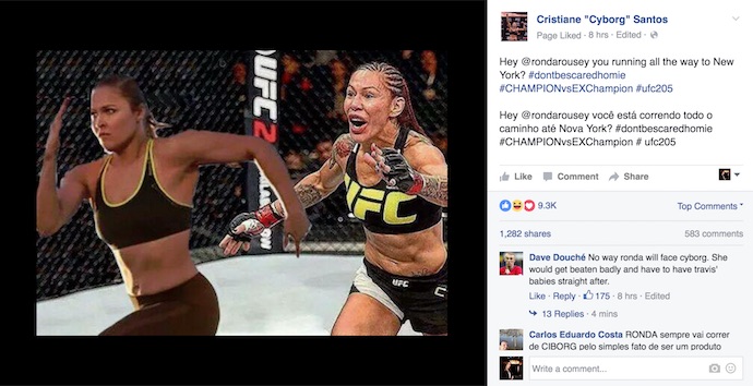 Cris Cyborg (Crédito: Reprodução)