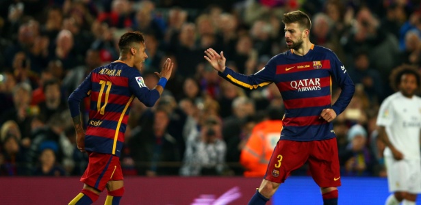 Neymar e Piqué (Crédito: Reprodução)
