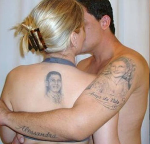Tom veiga tem várias tatuagens para homenagear esposa