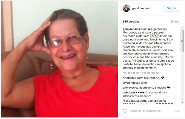 Geralda falou sobre boates de sua morte (Crédito: Divulgação)