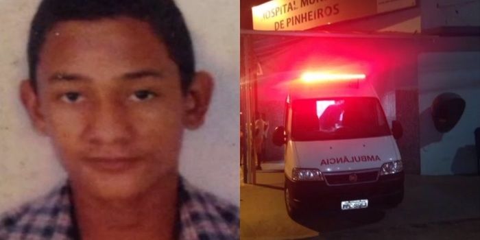 Ambulância foi interceptada por criminosos (Crédito: Reprodução)