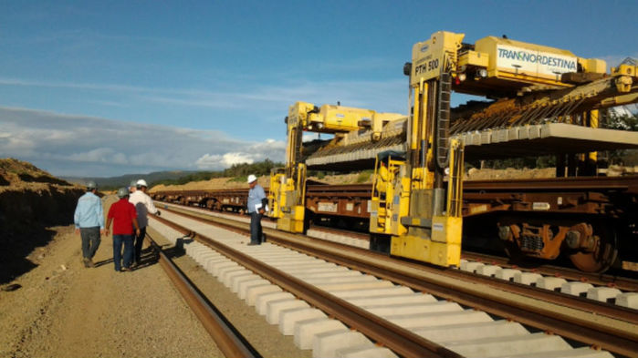 Obras da Transnordestina no Piauí (Crédito: Reprodução)