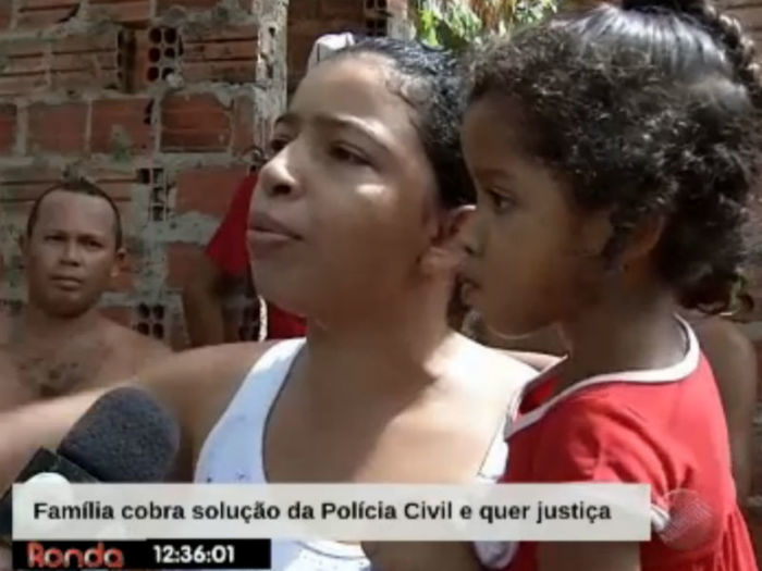Esposa da vítima cobra justiça (Crédito: Reprodução TV Meio Norte )