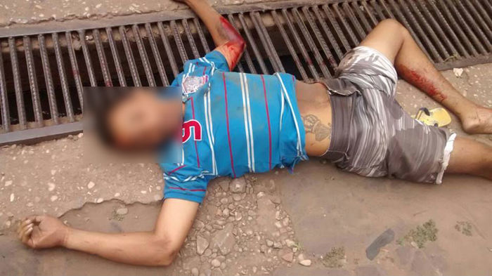 Homem morto após realizar assalto na Ceasa de Timon, no Maranhão (Crédito: Divulgação)
