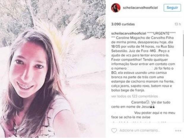 Scheila Carvalho pediu ajuda no Instagram (Crédito: Reprodução/ Instagram)