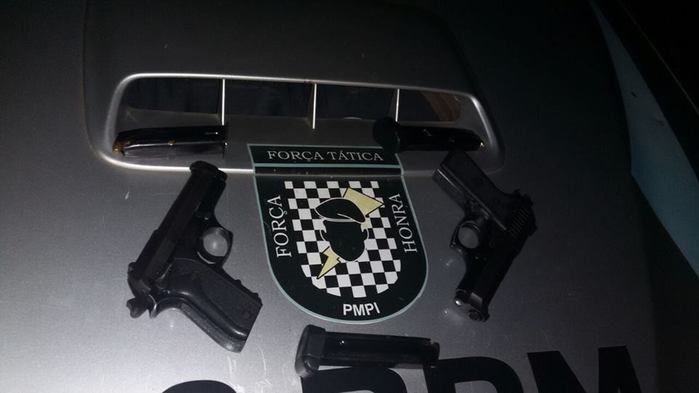 Armas apreendidas (Crédito: Reprodução)