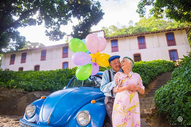 Casal faz ensaio fotográfico para celebrar o amor (Crédito: Reprodução/Camila Lima)