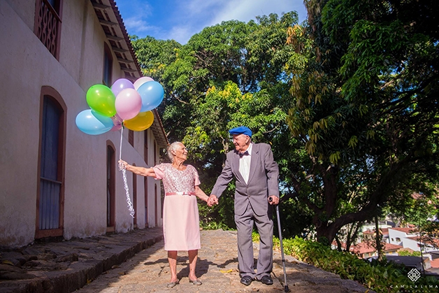 Casal faz ensaio fotográfico para celebrar o amor (Crédito: Reprodução/Camila Lima)