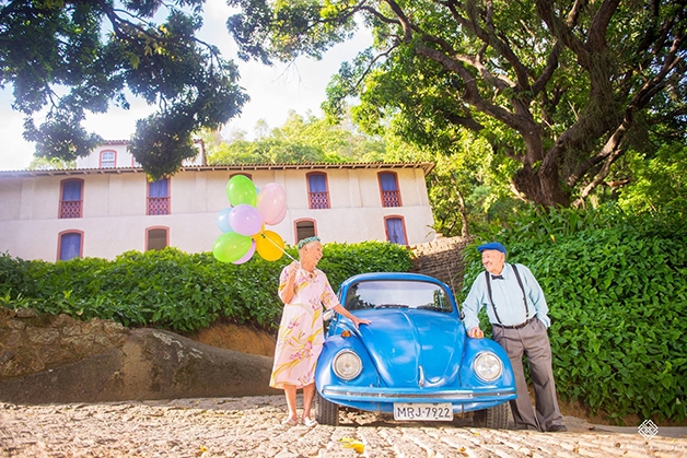Casal faz ensaio fotográfico para celebrar o amor (Crédito: Reprodução/Camila Lima)