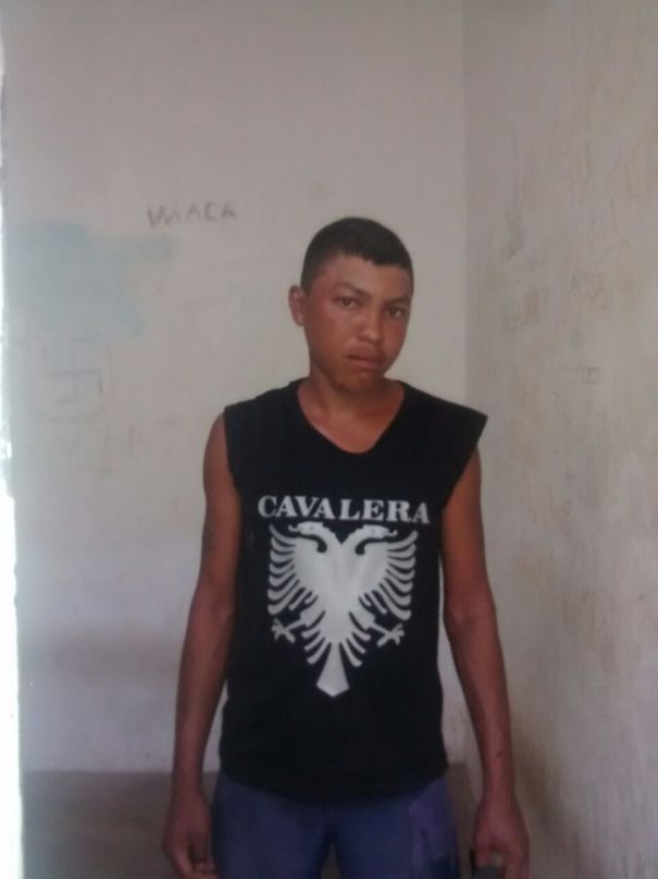 Jovem foi conduzido para delegacia (Crédito: Reprodução)