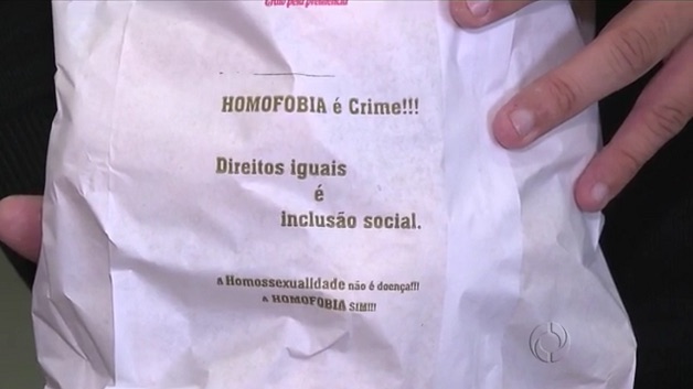 Mensagem contra o preconceito (Crédito: Reprodução)