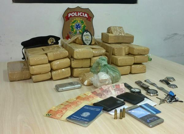 Droga apreendida em Ilha Grande do Piauí