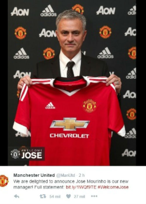 José Mourinho (Crédito: Reprodução)