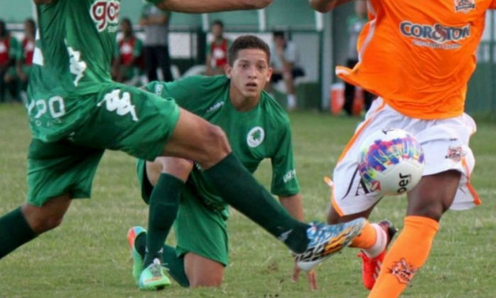 Lucas Perdomo em partida do Boavista contra o Nova Iguaçu, pela Copa Rio de 2015 (Crédito: Boa Vista)