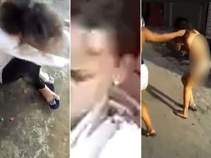 Mulheres são presas por torturar e arrastar menor nua por favela (Crédito: Reprodução)