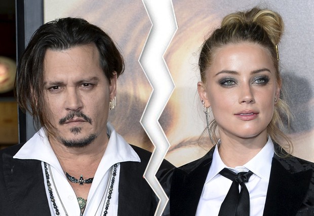 Johnny Depp e Amber Heard (Crédito: Reprodução)