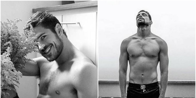 Cauã Reymond e Marco Pigossi posam sem camisa para capa de revista